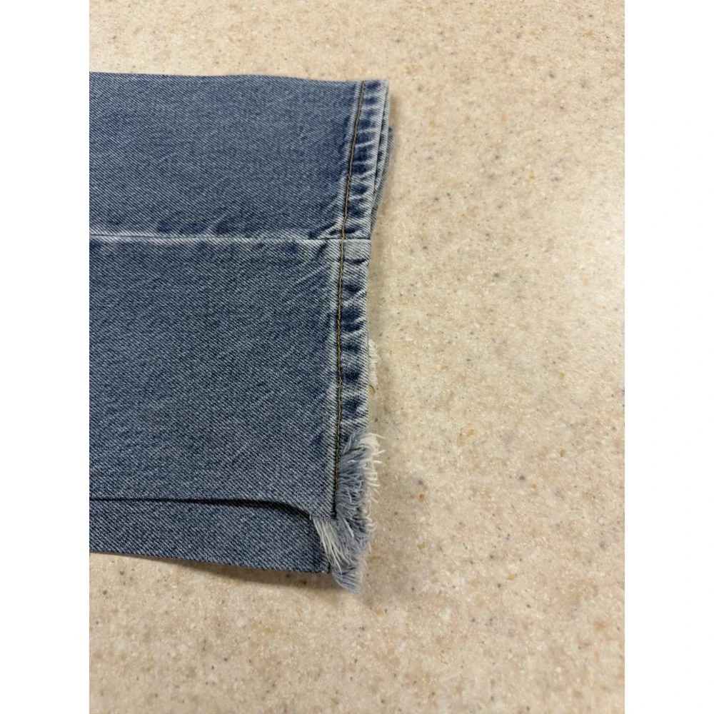 Vintage Levi's 505 STARCHED Jeans Mens 46x32 Loose Fit Distressed Denim USA